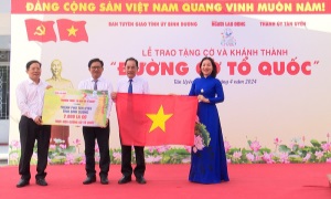 Bình Dương: Khánh thành “Đường cờ Tổ quốc” tại xã Thạnh Hội, TP. Tân Uyên
